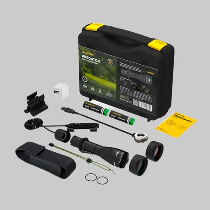 Armytek Predator Extended sæt 1400LM (Varm)