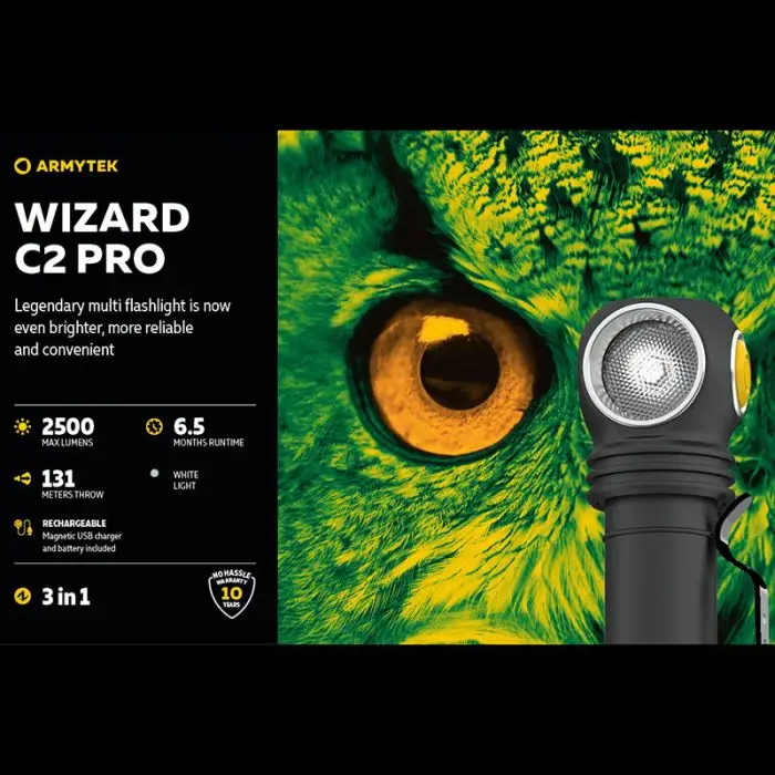 Armytek Wizard C2 Pro 2500LM (Hvid) – billede 2
