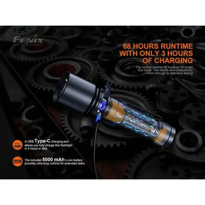 Fenix C7 lommelygte 3000LM (Hvid) – billede 4