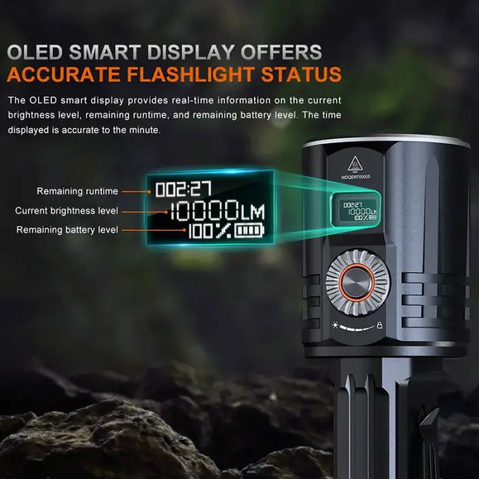 Fenix LR36R laser lommelygte 10000LM (hvid) – billede 5
