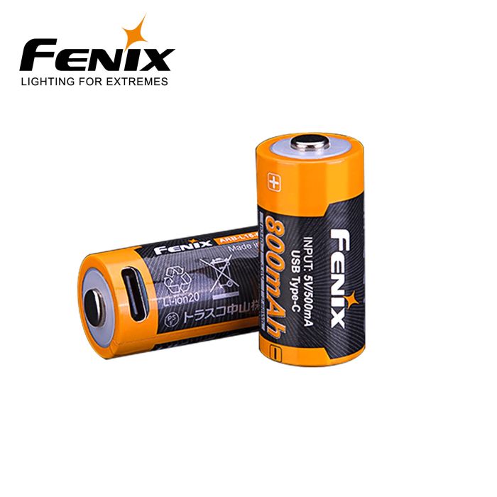 Fenix ARB-L16-800UP 16340 USB-C-batteri – 800 mAh