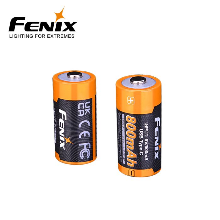 Fenix ARB-L16-800UP 16340 USB-C-batteri – 800 mAh