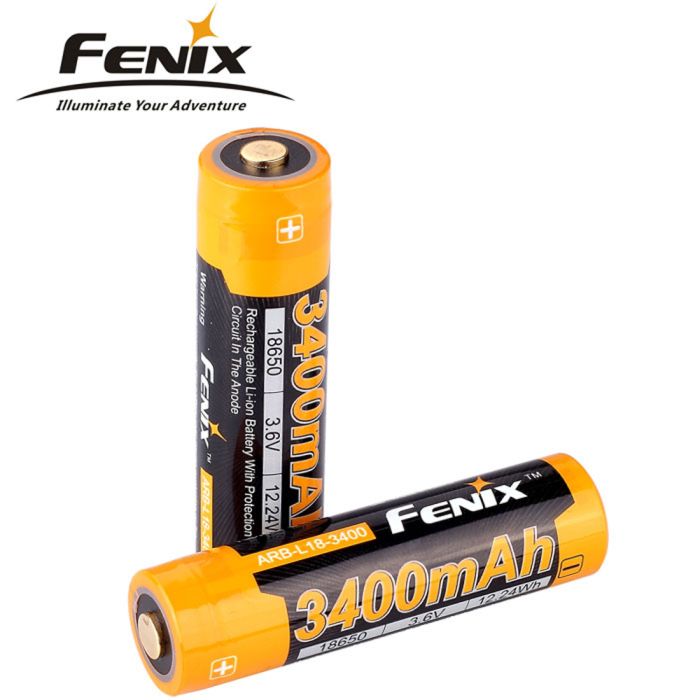 Fenix ARB-L18-3400 18650-batteri, 3400 mAh