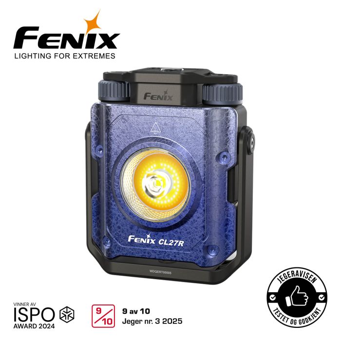 Fenix CL27R camping- og arbejdslygte – blå