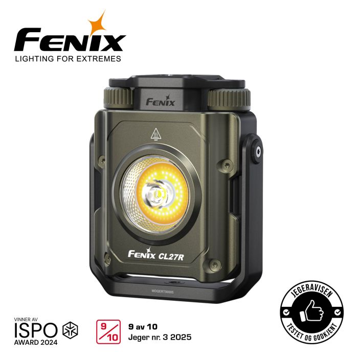Fenix CL27R camping- og arbejdslygte – grøn