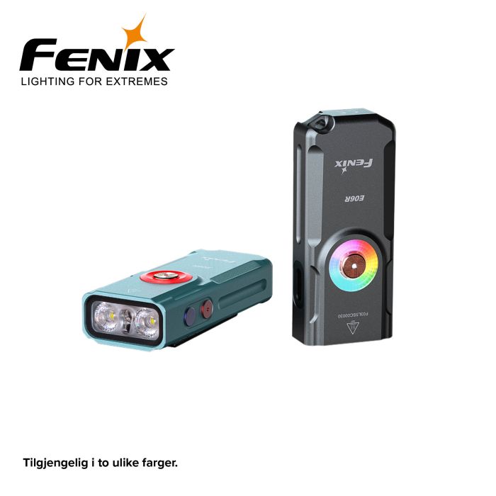 Fenix E06R blågrøn minilygte – 700 lumen