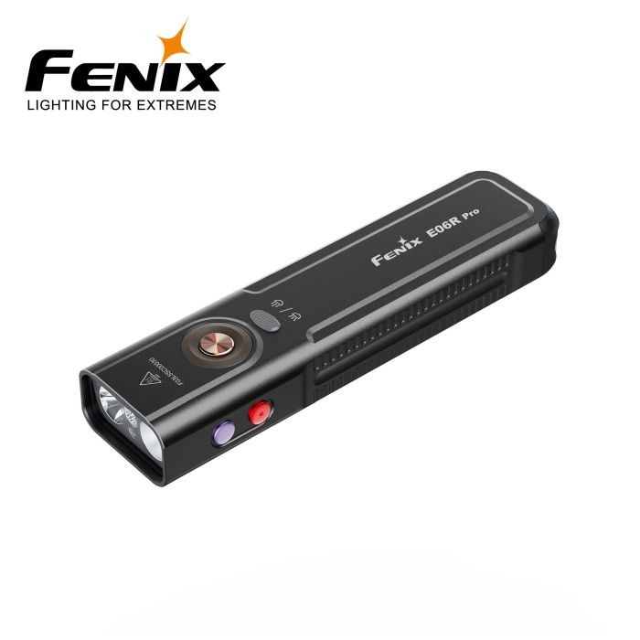 Fenix E06R Pro sort lommelygte – 1600 lumen