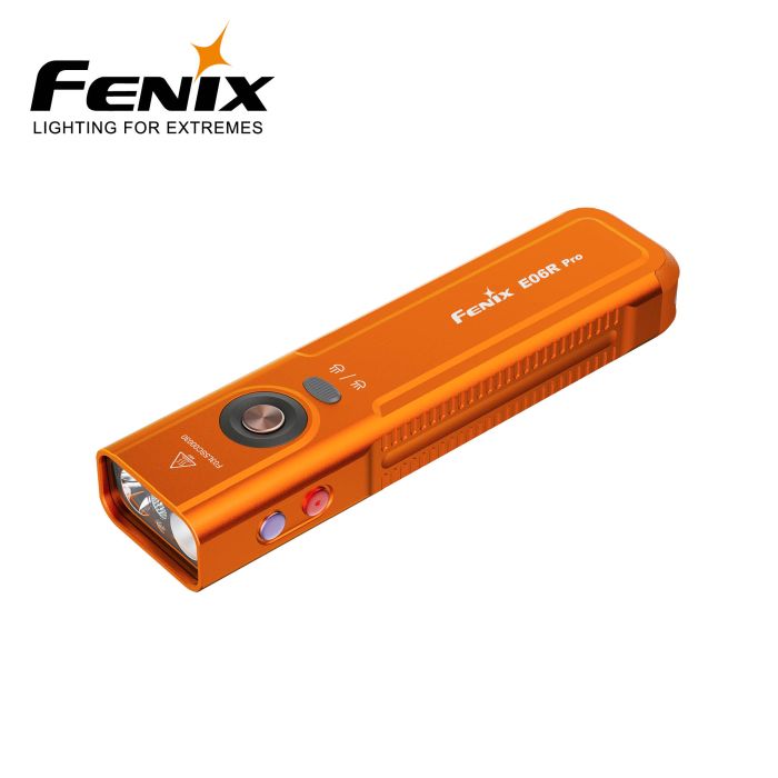 Fenix E06R Pro orange lommelygte – 1600 lumen