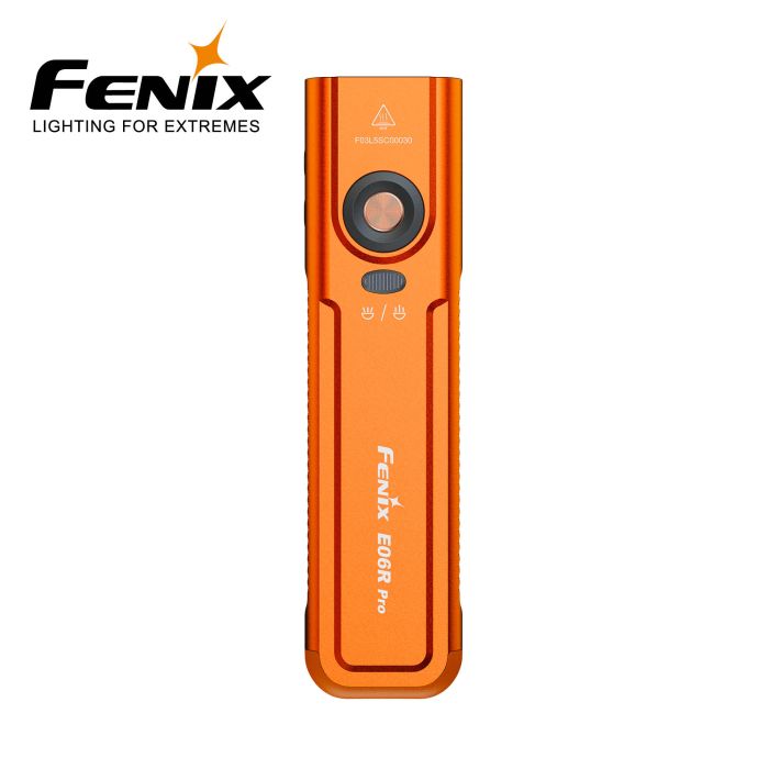 Fenix E06R Pro orange lommelygte – 1600 lumen