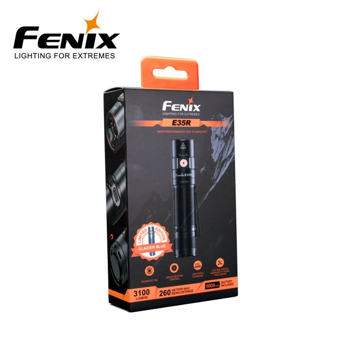 Fenix E35R blå Limited Edition – 3100 lumen