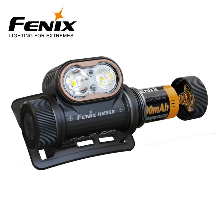 Fenix HM55R – sort pandelygte – 1200 lumen