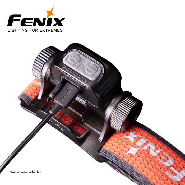 Fenix HM65R-T V2 – mørkelilla pandelygte – 1600 lumen