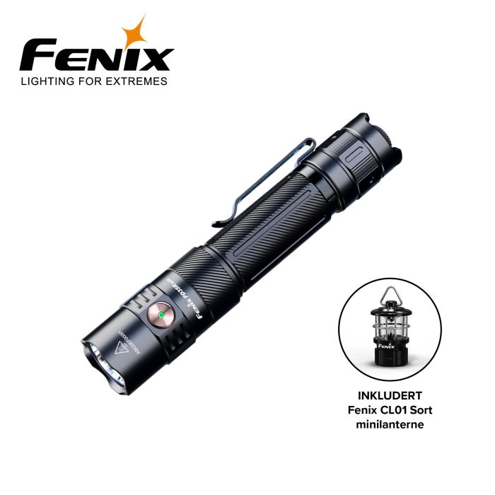 Fenix PD35R ACE 2000 lumen med CL01 sort minilanterne