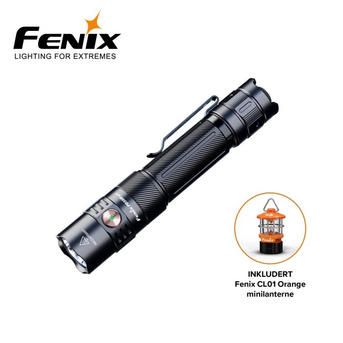 Fenix PD35R ACE 2000 lumen med CL01 orange minilanterne